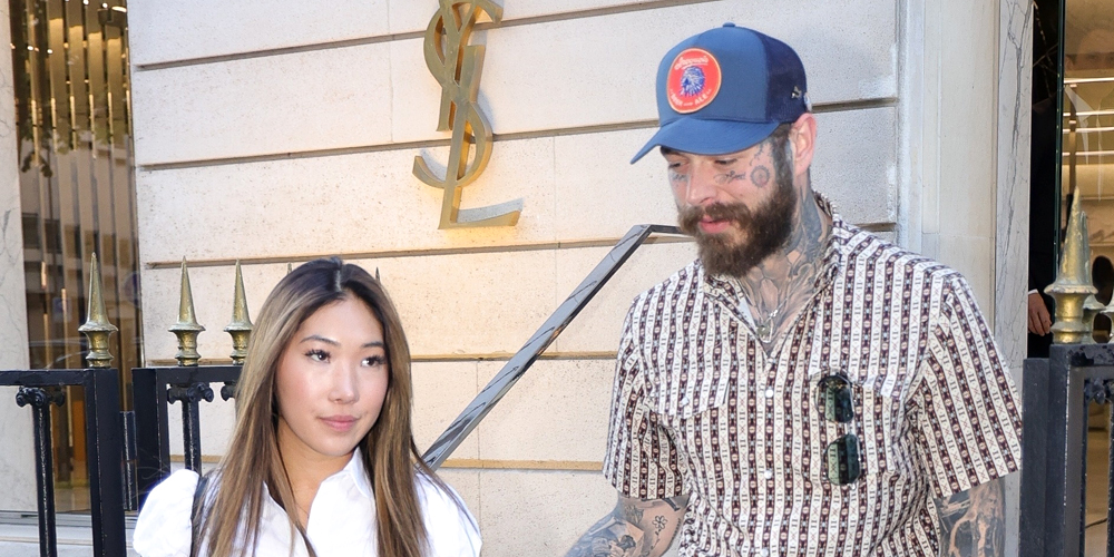 Post Malone & His New Girlfriend Christy Lee Shop at the Paris YSL