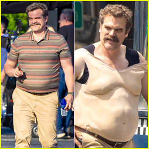 David Harbour Wears Fake Belly On Set of Upcoming HBO Limited Series ‘DTF St Louis’