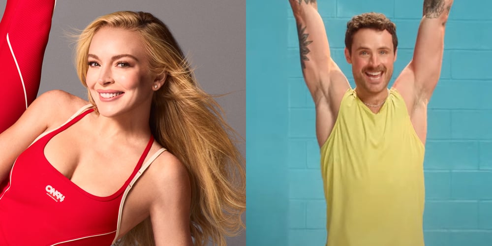 Lindsay Lohan & Dylan Efron Star In New Old Navy Activewear Campaign – Shop The Looks On Sale Now!