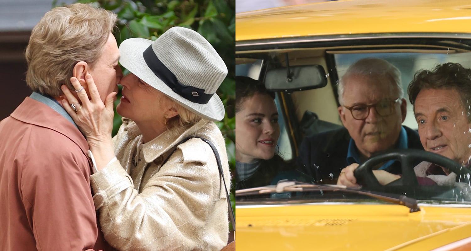 Martin Short & Meryl Streep Film Steamy Kissing Scene for ‘Only Murders in the Building,’ Selena Gomez & Steven Martin Also Spotted on Set
