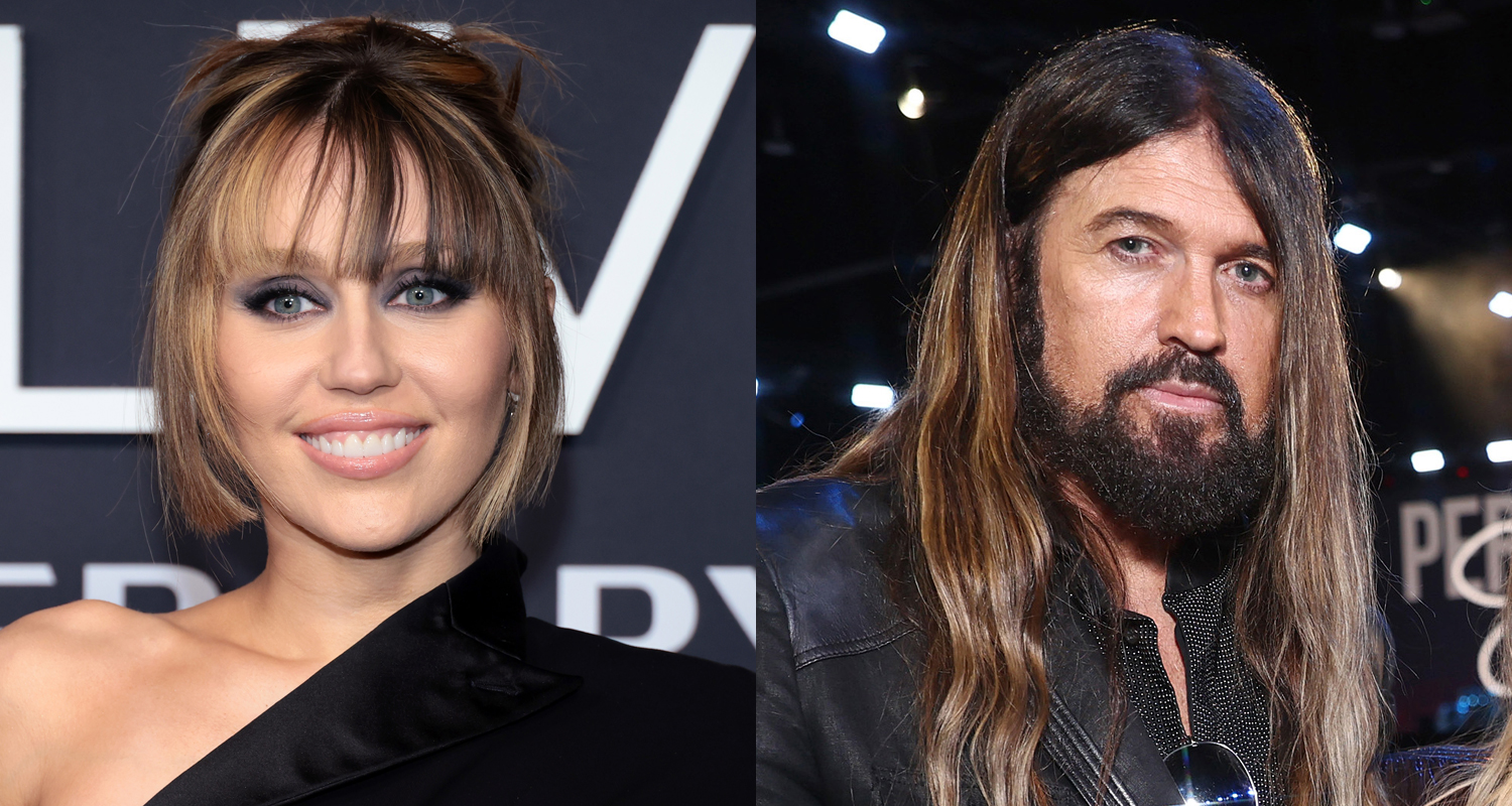 Miley and Billy Ray Cyrus