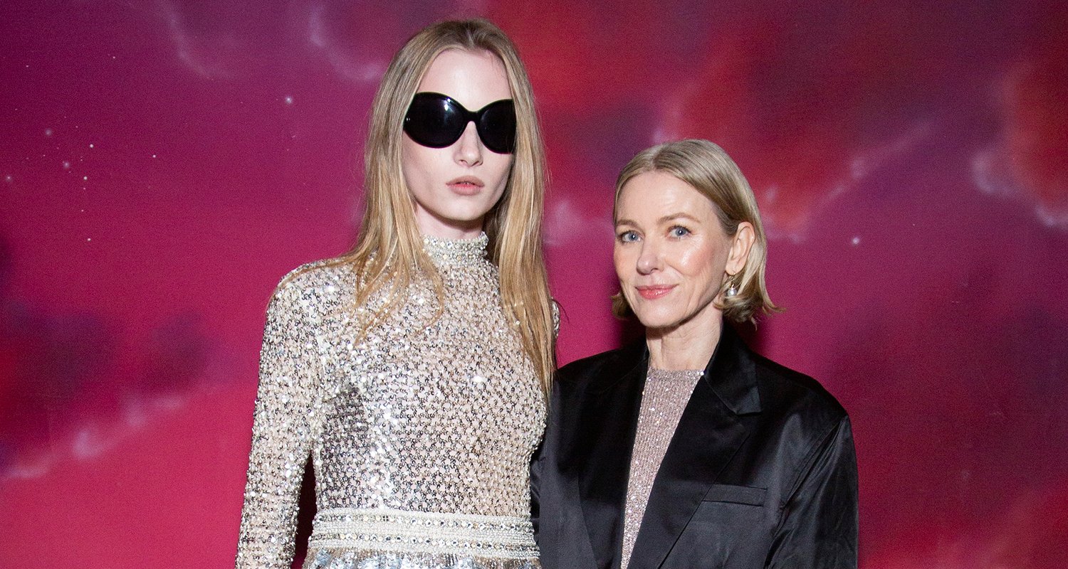 Naomi Watts & Daughter Kai Schreiber Twin in Sparkling Outfits at(02)