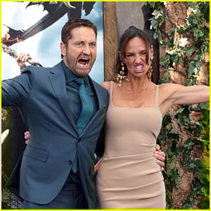 Gerard Butler & Longtime Love Morgan Brown Flex at ‘How to Train Your Dragon’ LA Premiere
