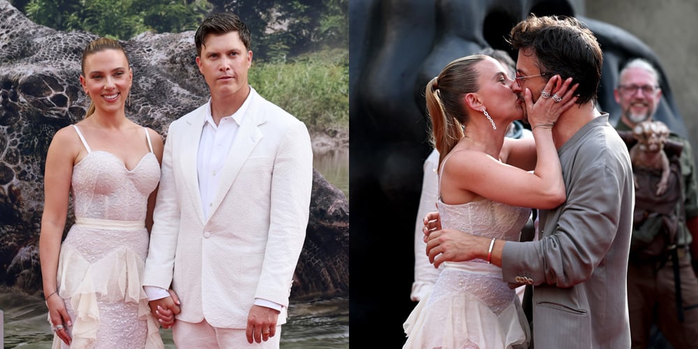 Scarlett Johansson & Jonathan Bailey Recreate Their ‘Jurassic’ Premiere Kiss, This Time in NYC (& With Colin Jost There!) | Aimee Mullins, Audrina Miranda, Bechir Sylvain, Colin Jost, David Iacono, Ed Skrein, Jonathan Bailey, Jurassic World, Jurassic World Rebirth, Luna Blaise, Mahershala Ali, Manuel Garcia-Rulfo, Philippine Velge, Rupert Friend, Scarlett Johansson | Just Jared: Celebrity News and Gossip Scarlett Johansson & Jonathan Bailey Recreate Their ‘Jurassic’ Premiere Kiss, This Time in NYC (& With Colin Jost There!) | Aimee Mullins, Audrina Miranda, Bechir Sylvain, Colin Jost, David Iacono, Ed Skrein, Jonathan Bailey, Jurassic World, Jurassic World Rebirth, Luna Blaise, Mahershala Ali, Manuel Garcia-Rulfo, Philippine Velge, Rupert Friend, Scarlett Johansson | Just Jared: Celebrity News and Gossip