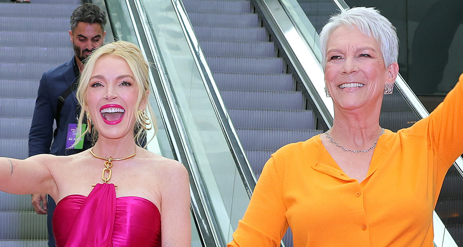 Lindsay Lohan & Jamie Lee Curtis Wear Bright Colors to ‘Freakier Friday’ Mexico Premiere