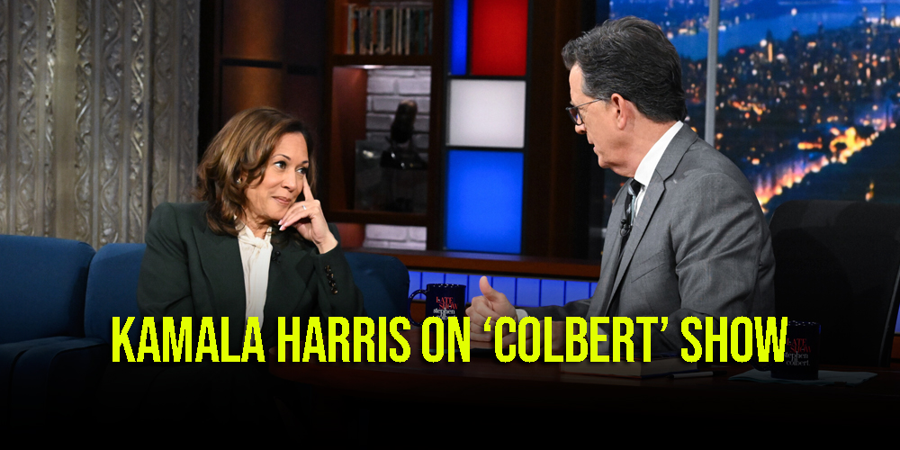 Kamala Harris Appears on 'Colbert' Show, Explains Why She's Not Running for Governor of California