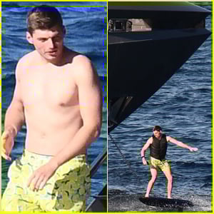 F1 Star Max Verstappen Goes Shirtless for Yacht Day in Italy with