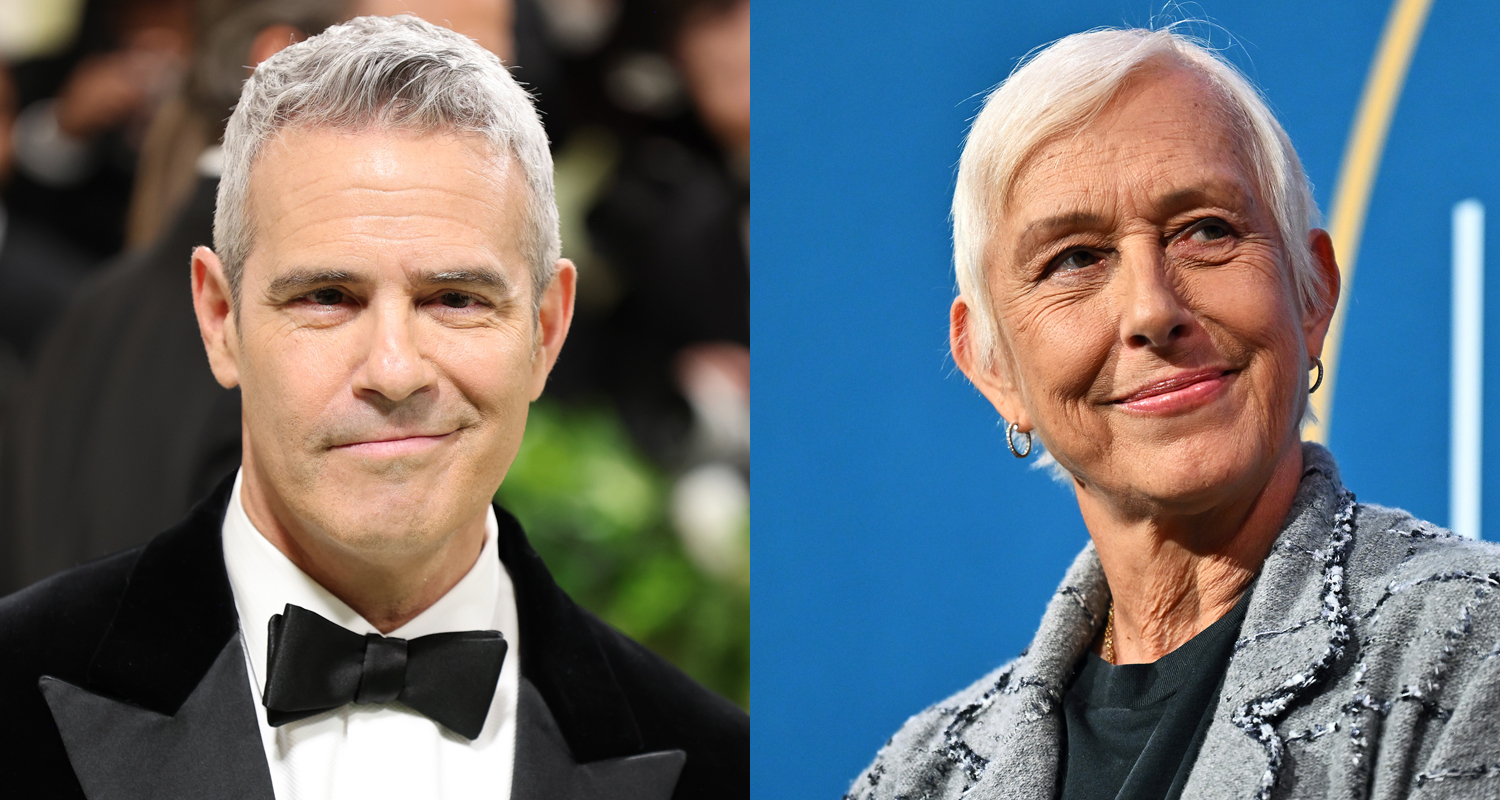 Andy Cohen Slams Martina Navratilova’s Comments About Surrogacy as ‘Ill-Informed and Dumb’ | Andy Cohen, Julia Lemigova, Martina Navratilova | Just Jared: Celebrity News and Gossip
