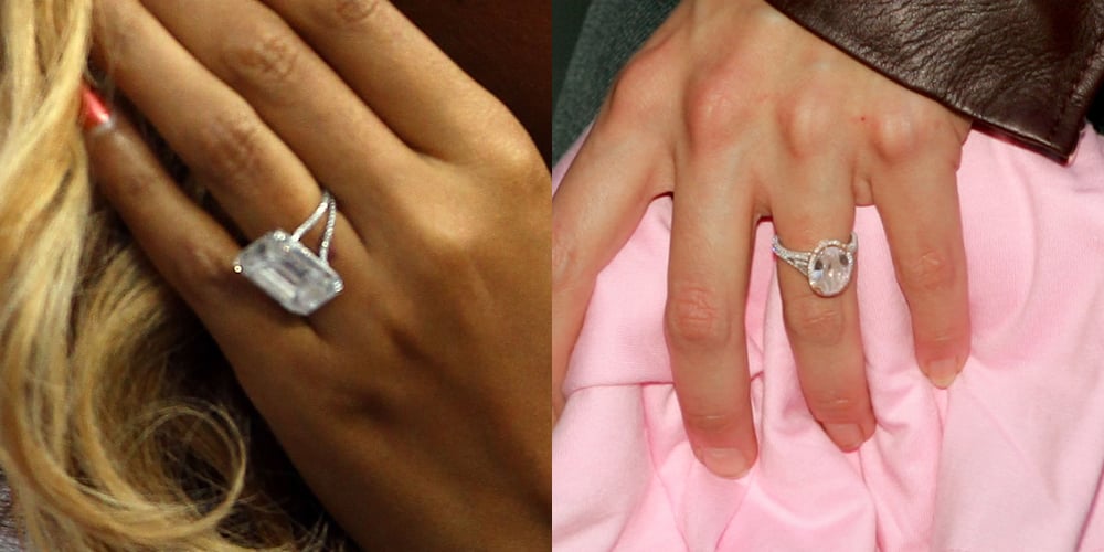 23 of the Most Expensive Celebrity Engagement Rings of All Time | Alex Rodriguez, Alexis Ohanian, Anna Kournikova, Ben Affleck, Beyonce Knowles, Carter Reum, Catherine Zeta Jones, Chris Zylka, Ciara, Colin Jost, Cristiano Ronaldo, EG, Enrique Iglesias, evergreen, Extended, Georgina Rodriguez, Hilary Duff, Jackie Kennedy Onassis, Jay Z, Jeff Bezos, Jennifer Lopez, Justin Verlander, Kanye West, Kate Upton, Katie Holmes, Kim Kardashian, Kobe Bryant, Kourtney Kardashian, Lauren Sanchez, Marc Anthony, Mariah Carey, Michael Douglas, Mike Comrie, Paris Hilton, Paris Latsis, Russell Wilson, Scarlett Johansson, Serena Williams, Slideshow, Taylor Swift, Tom Cruise, Travis Barker, Travis Kelce, Vanessa Bryant | Just Jared: Celebrity News and Gossip