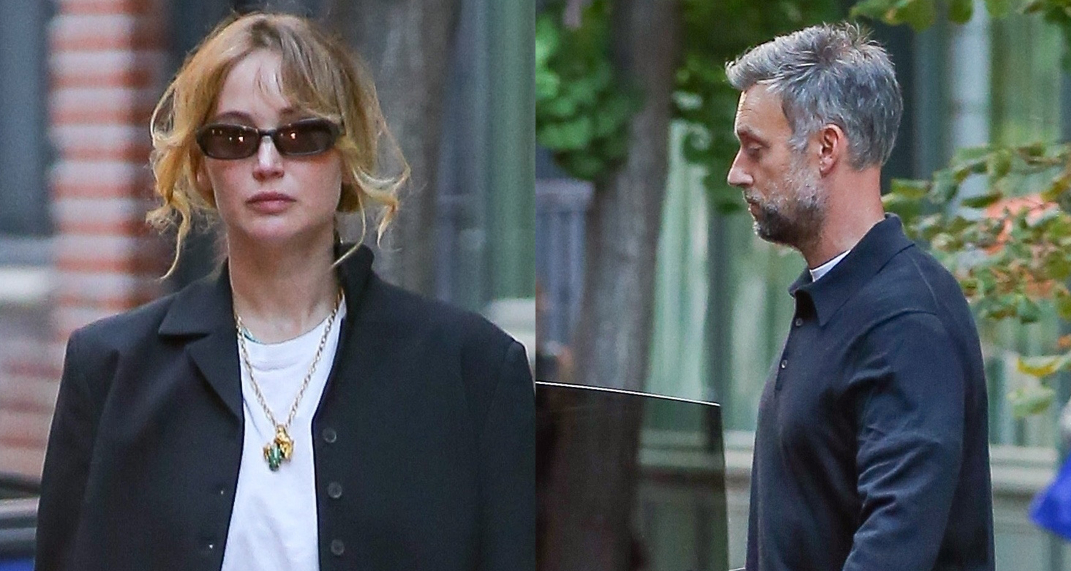 Jennifer Lawrence Wears Black & White Outfit to Dinner with Husband Cooke Maroney | Cooke Maroney, Jennifer Lawrence | Just Jared: Celebrity News and Gossip