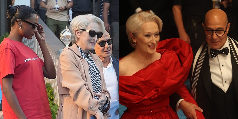 Meryl Streep & Stanley Tucci Film Met Gala Scenes for ‘The Devil Wears Prada 2,’ Simone Ashley’s Role Seemingly Revealed | Meryl Streep, Simone Ashley, Stanley Tucci, The Devil Wears Prada 2 | Just Jared: Celebrity News and Gossip