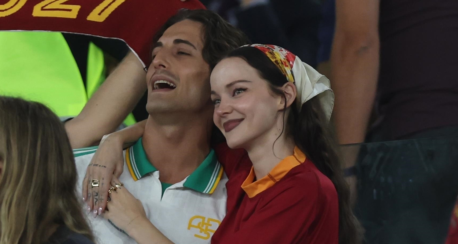 Dove Cameron & Damiano David Flaunt PDA While Cheering on AS Roma at Soccer Match in Italy | Damiano David, Dove Cameron, Marco Perego, Sports, Zoe Saldana | Just Jared: Celebrity News and Gossip