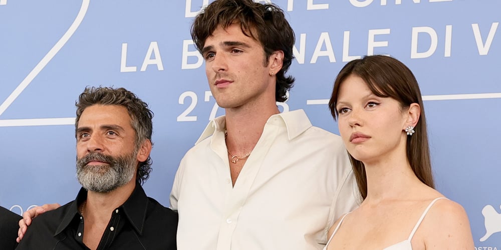 Jacob Elordi, Mia Goth, & Oscar Isaac Promote ‘Frankenstein’ at Venice Film Festival 2025 Photo Call | 2025 Venice Film Festival, Christoph Waltz, Felix Kammerer, frankenstein, Guillermo del Toro, Jacob Elordi, Mia Goth, Oscar Isaac | Just Jared: Celebrity News and Gossip