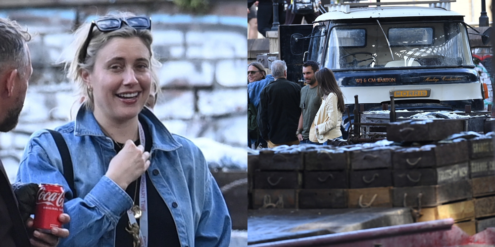 ‘Narnia’ Set Photos: Greta Gerwig Photographed on Location for ‘Magician’s Nephew’ Surrounded By Set Pieces | Chronicles of Narnia, Greta Gerwig, Movies | Just Jared: Celebrity News and Gossip