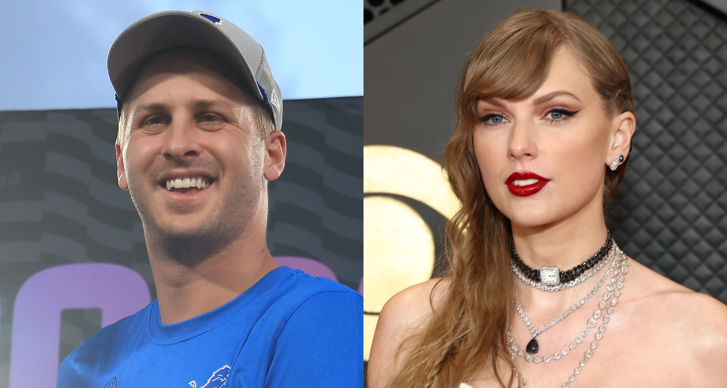 Jared Goff Reacts to Taylor Swift Name-Dropping Him on ‘New Heights’ Podcast