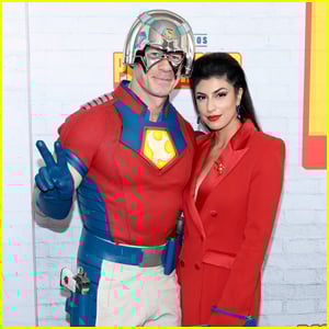 John Cena Wears ‘Peacemaker’ Costume to Season 2 Premiere with Wife Shay Shariatzadeh