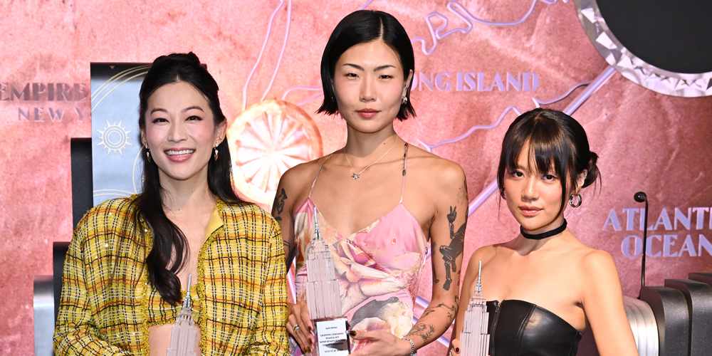 ‘K-Pop Demon Hunters’ Cast Lights Up the Empire State Building to Promote Sing-Along event | Arden Cho, k-pop demon hunters, May Hong, REI AMI | Just Jared: Celebrity News and Gossip