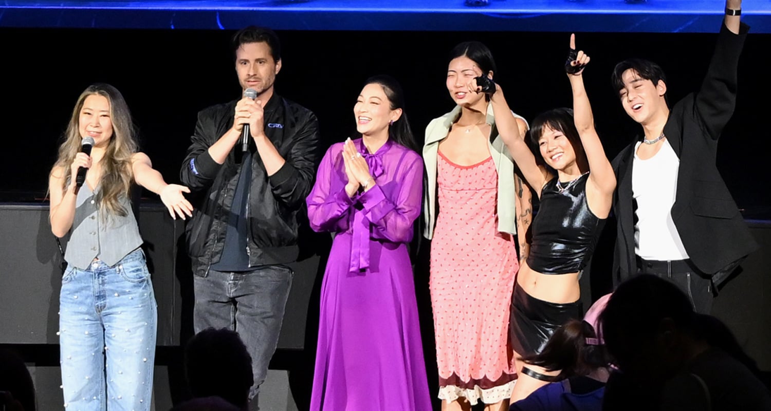 ‘KPop Demon Hunters’ Stars Surprise Fans at NYC Sing-Along Screening | Arden Cho, Kevin Woo, KPop Demon Hunters, May Hong, REI AMI | Just Jared: Celebrity News and Gossip