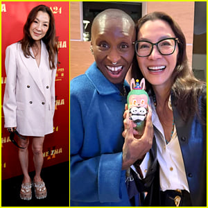 Michelle Yeoh Brought Her Labubu to the Hollywood Bowl to Watch Cynthia Erivo Perform!