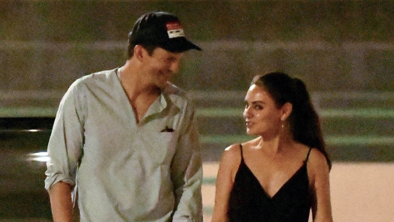 Mila Kunis & Ashton Kutcher Look So Cute Together During Date Night with Friends!