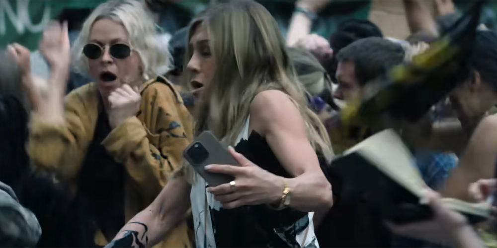 ‘The Morning Show’ Season 4 Trailer: Jennifer Aniston Gets Paint Thrown on Her During Protest! | Aaron Pierre, apple tv plus, Billy Crudup, Boyd Holbrook, Jennifer Aniston, Jon Hamm, Marion Cotillard, Reese Witherspoon, Television, The Morning Show | Just Jared: Celebrity News and Gossip