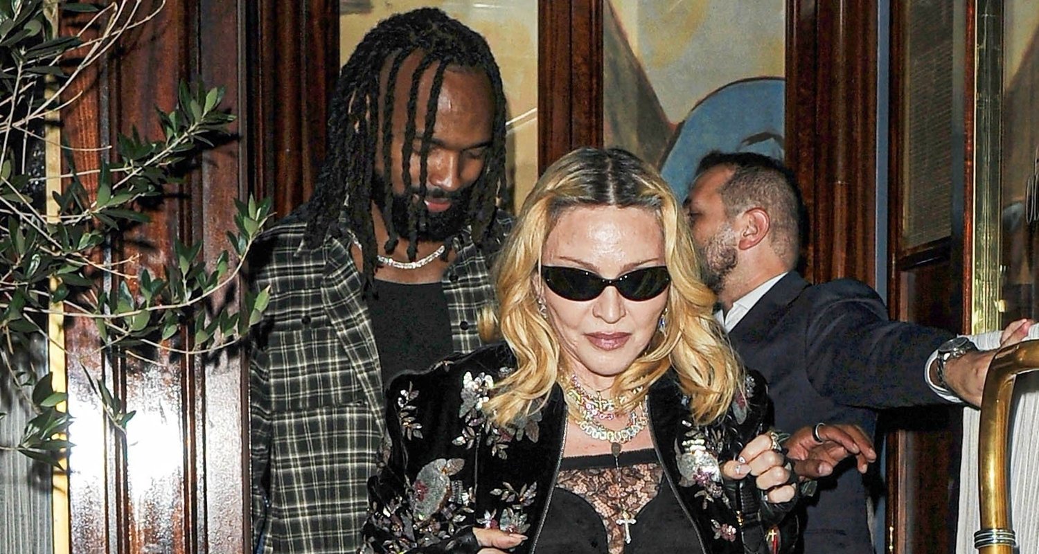 Madonna & Boyfriend Akeem Morris Rock Lace & Leather for Dinner Date in London | akem morris, Madonna | Just Jared: Celebrity News and Gossip