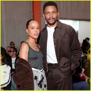Kerry Washington & Nnamdi Asomugha Make Rare Appearance Together at Prada Show in Milan