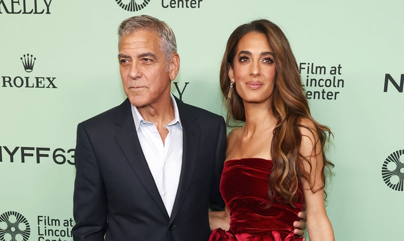 George Clooney’s Wife Amal Wows in Red Floral Mini-Dress at ‘Jay Kelly’ NYFF Premiere! | Adam Sandler, Alessandro Nivola, Amal Alamuddin Clooney, amal clooney, Billy Crudup, George Clooney, Grace Edwards, Jackie Sandler, Jay Kelly, Jaya Harper, Josh Hamilton, Laura Dern, May Nivola, Patrick Wilson, Riley Keough, Sadie Sandler, Sunny Sandler | Just Jared: Celebrity News and Gossip