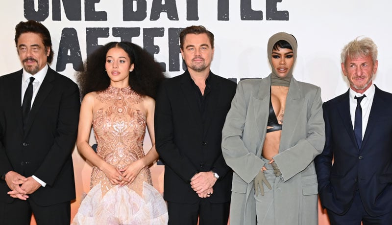 Leonardo DiCaprio Joins His ‘One Battle After Another’ Cast at London Premiere, Sans Regina Hall | Benicio Del Toro, Chase Infiniti, Leonardo DiCaprio, Maya Rudolph, One Battle After Another, Paul Thomas Anderson, Sean Penn, Teyana Taylor | Just Jared: Celebrity News and Gossip