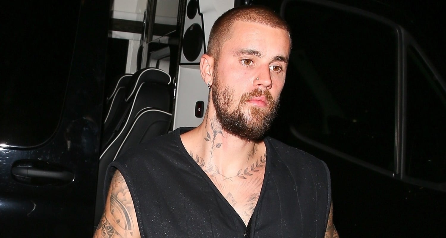 Justin Bieber Shows Off Tattooed Arms as He Steps Out for Evening Church Service | Justin Bieber | Just Jared: Celebrity News and Gossip
