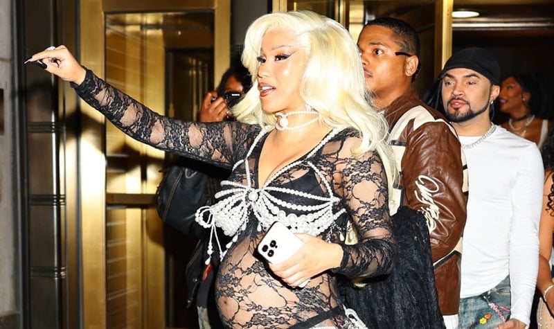Pregnant Cardi B Wears Fully Sheer Outfit for ‘Am I the Drama?’ Album Release Party | Cardi B, Pregnant Celebrities, Sheer | Just Jared: Celebrity News and Gossip