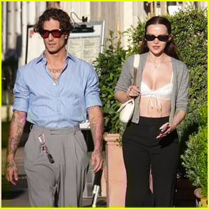 Dove Cameron & Boyfriend Damiano David Step Out for Walk Around Rome