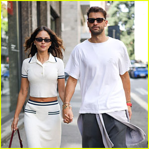 Eiza Gonzalez & Boyfriend Grigor Dimitrov Hold Hands in Milan Ahead of Fashion Week