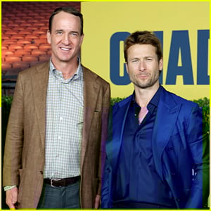 Glen Powell Gets Peyton Manning's Support at 'Chad Powers' Premiere, Talks About His Involvement in Hulu Series