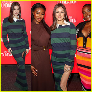 Hailee Steinfeld Wears Unique Rugby Dress with Leg Cut-Out for ‘Sinners’ Cast Reunion