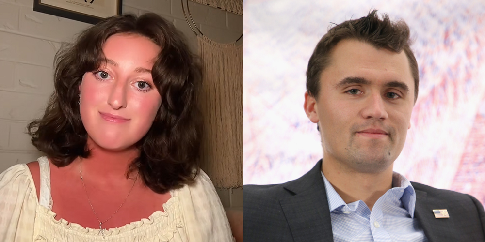 TikTok’s Hannah Brown Defends Herself for Attending Charlie Kirk Memorial, Says She’s Fine Losing Followers | Charlie Kirk, Hannah Brown (TikTok) | Just Jared: Celebrity News and Gossip
