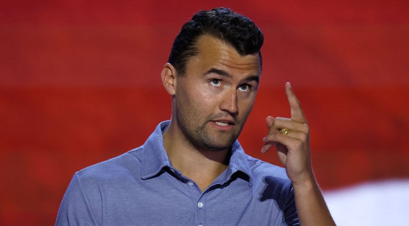 Charlie Kirk’s Last Words Before Being Shot Were About ‘Violence’ in Response to Mass Shooters Question | Charlie Kirk | Just Jared: Celebrity News and Gossip