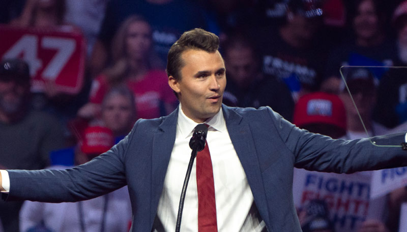 Who Shot Charlie Kirk? Suspect Still at Large; Viral Video Showed Someone Being Arrested | Charlie Kirk | Just Jared: Celebrity News and Gossip