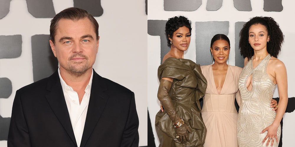 Leonardo DiCaprio Suits Up for ‘One Battle After Another’ Red Carpet Premiere with Regina Hall & More! | Benicio Del Toro, Chase Infiniti, Leonardo DiCaprio, One Battle After Another, Regina Hall, Sean Penn, Shayna McHayle, Teyana Taylor | Just Jared: Celebrity News and Gossip