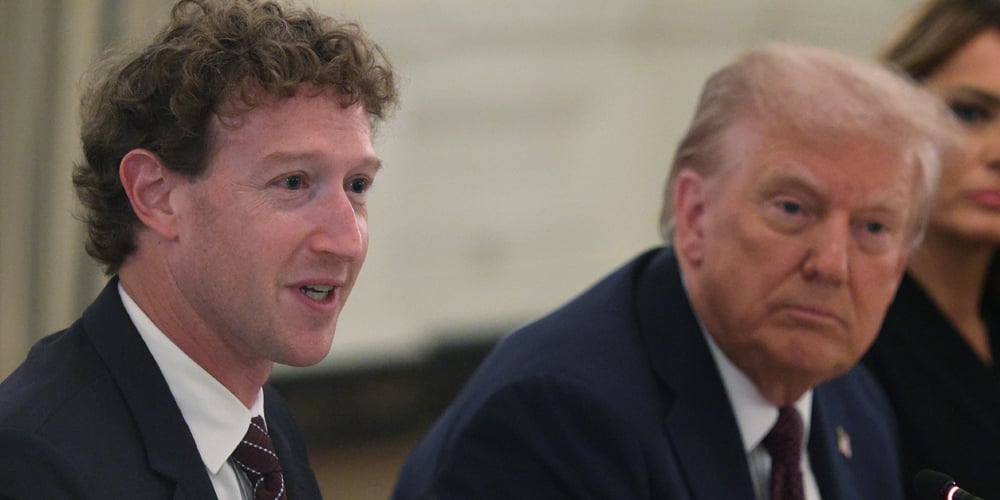 Mark Zuckerberg Caught on Hot Mic While Talking to Trump, Statement Goes Viral | Donald Trump, Mark Zuckerberg | Just Jared: Celebrity News and Gossip