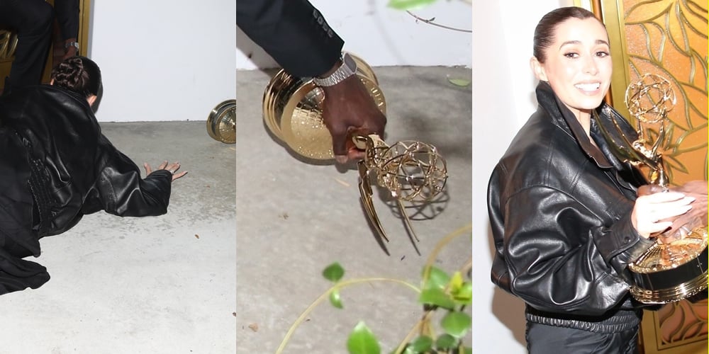 Cristin Milioti Falls, Sends Brand New Emmy Awards Statue Flying | 2025 Emmy Awards, Cristin Milioti, Emmy Awards | Just Jared: Celebrity News and Gossip