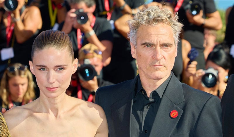 Rooney Mara & Joaquin Phoenix Support Gaza Movie ‘Voice of Hind Rajab’ at Venice Film Festival, Film Sets Record for Longest Standing Ovation | 2025 Venice Film Festival, Joaquin Phoenix, Rooney Mara, The Voice of Hind Rajab | Just Jared: Celebrity News and Gossip