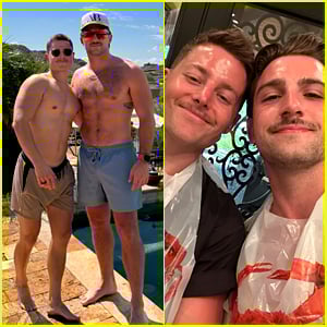 Il fondatore di Crumbl Sawyer Hemsley celebra il trentesimo compleanno di Antonio Bruno con foto senza camicia a bordo piscina