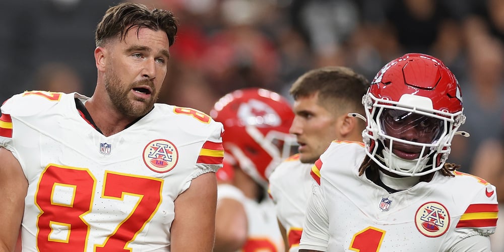 Travis Kelce Speaks Out About On-Field Collision Between Him & Xavier Worthy, Which Took the Wide Receiver Out of NFL Game