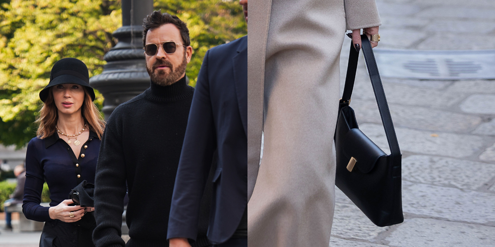 Emily Blunt Spotted Using  Old Navy Bag While Exploring Italy with Justin Theroux | Emily Blunt, Justin Theroux, Nicole Brydon Bloom, Shopping, The Devil Wears Prada 2 | Celebrity News and Gossip | Entertainment, Photos and Videos