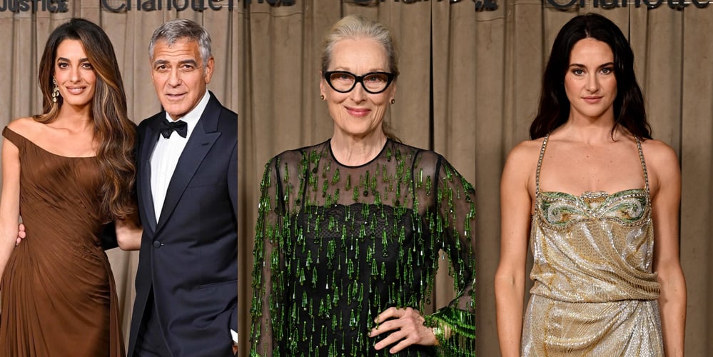 George Clooney & Wife Amal Host Star-Studded Gala in London for Their Foundation’s Albie Awards | Amal Alamuddin Clooney, amal clooney, Brandi Carlile, Catherine Carlile, Dominic West, Donatella Versace, Emma Thompson, Felicity Jones, Gayle King, George Clooney, Graham Norton, Hannah Waddingham, Isla Fisher, Jacinda Ardern, John Legend, Joseph Quinn, Katherine Waterston, Longform, Meg Ryan, Meryl Streep, Michaela Jae Rodriguez, Richard E. Grant, Russell Tovey, Sabrina Elba, Samantha Barry, Shailene Woodley, Stella McCartney | Celebrity News and Gossip | Entertainment, Photos and Videos