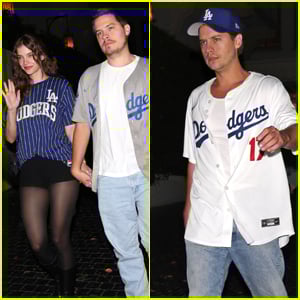 Dylan Sprouse & Wife Barbara Palvin Step Out in L.A. with His Twin Cole Sprouse After Attending World Series Game!