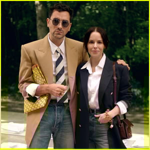 Dan Levy & Emily Hampshire Have 'Schitt's Creek' Reunion at Paris Fashion Week!