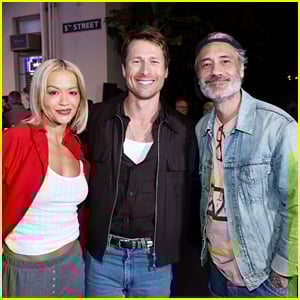 Glen Powell Gets Support from Celeb Friends at ‘Running Man’ Screening on Paramount Lot