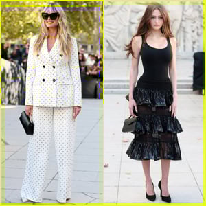 Heidi Klum & Daughter Leni Spend the Afternoon at Elie Saab Show in Paris Heidi Klum & Daughter Leni Spend the Afternoon at Elie Saab Show in Paris